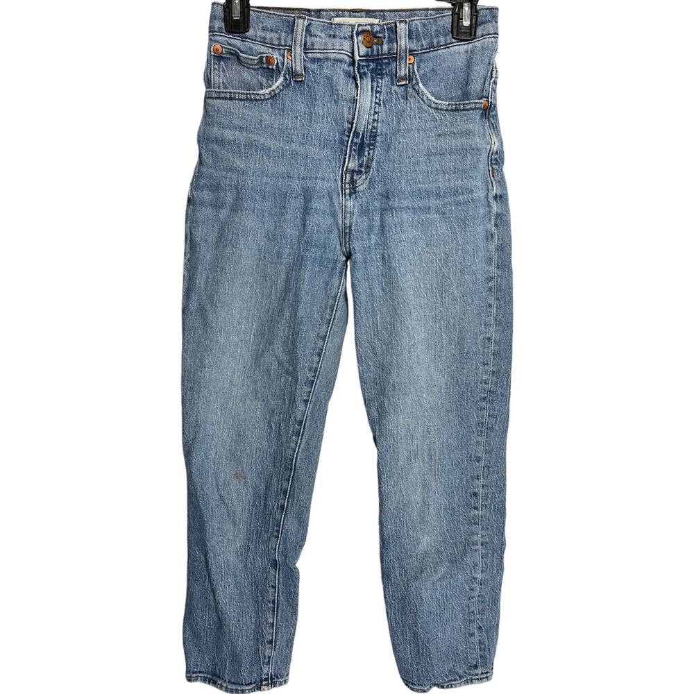 Madewell Jeans Womens Size 24 Blue Denim Classic Straight Leg Cotton Blend  FLAW